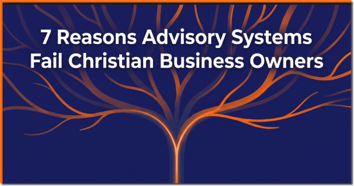 Tree illustration with one trunk branching into many limbs, representing one underlying constraint producing the seven reasons advisory systems fail Christian business owners.
